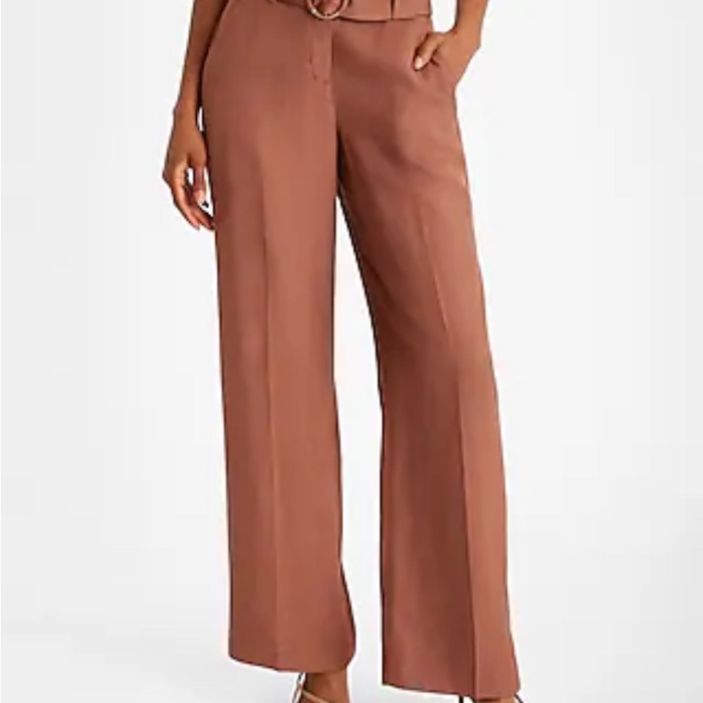 Women's Brown Wide-Leg Pants
